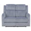 Niabi reclining loveseat with square arms