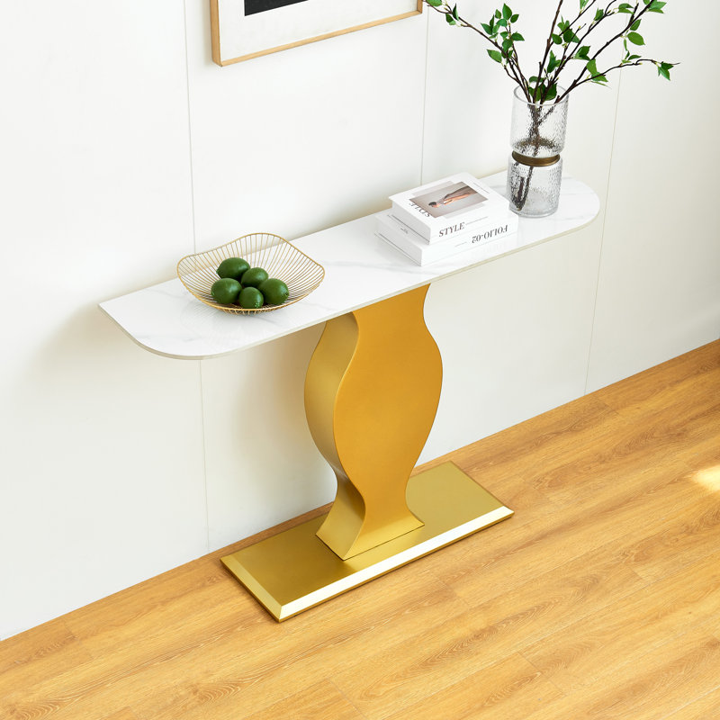 Taurie 47.24'' Console Table, Gold