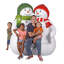 Banc sculpté bonhomme de neige Poudre Pals