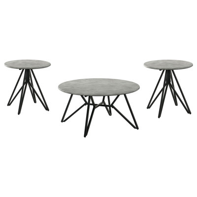 Ensemble de table basse et de table d'appoint 3 pièces Garfield