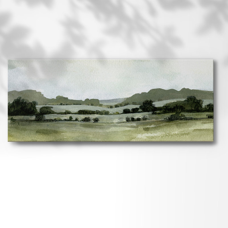 " Vert Landscape III ", 8" H x 20" W x 1.5" D