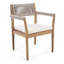 Chaises de salle à manger d'extérieur en bois d'acacia-118579987