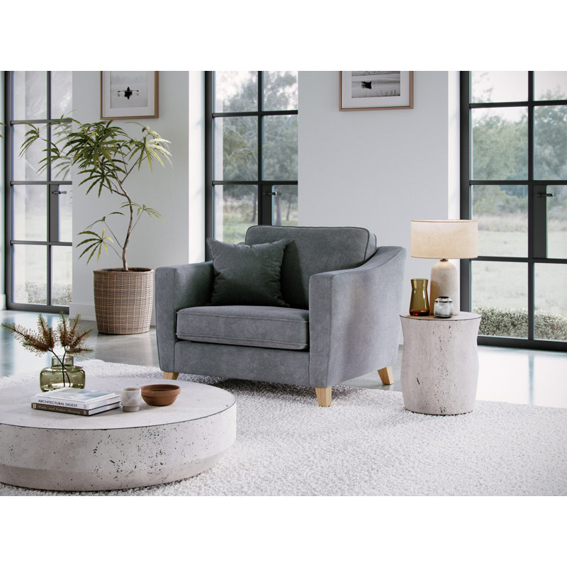 Stoystown Upholstered Armchair, Light Grey