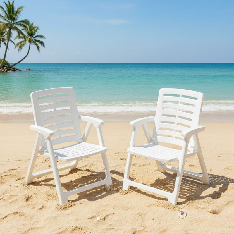 Ensemble de chaises pliantes à accoudoirs , Paquet de 2