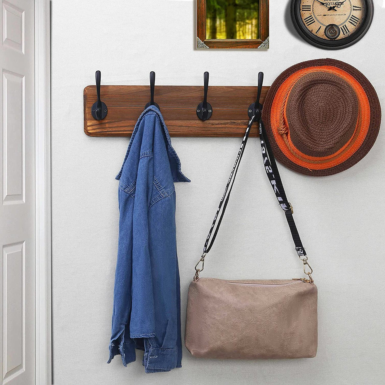 Berkshire Solid Wood 5 - Hook Wall Mounted Coat Rack