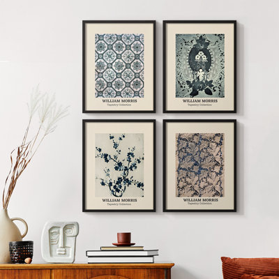 «William Morris XXVI», ensemble de 4 reproductions encadrées