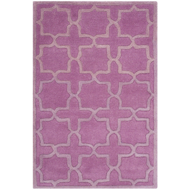 Carolene Hand Tufted Wool Geometric Rug, Rectangle 2' x 3'