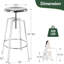 Ensemble de 2 tabourets de bar pivotants réglables, tabourets de comptoir industriels en métal avec repose-pieds, chaises de bar pour îlot de cuisine, bar personnel, pub-2124317112-2125076635