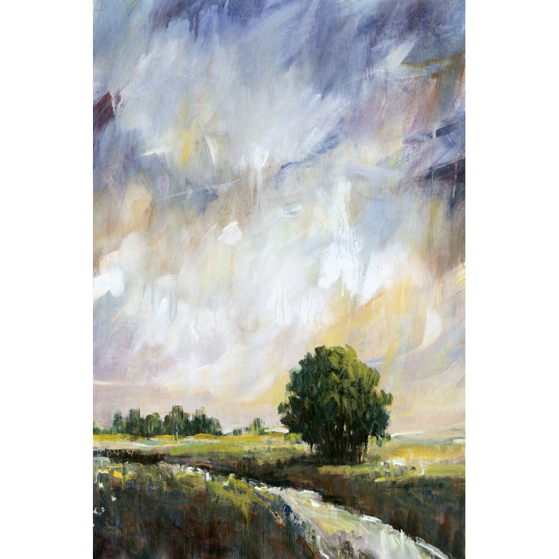 «Amber Glow II», peinture sur toile, H 48 po x l 32 po