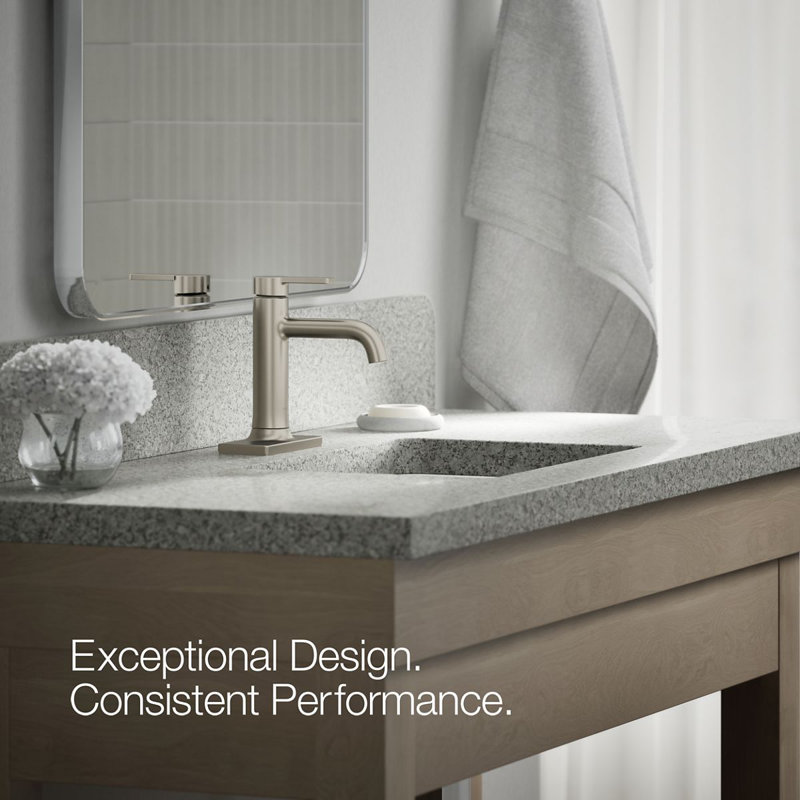 Venza Single-Handle Bathroom Sink Faucet 1.2 GPM, Vibrant Brushed Nickel