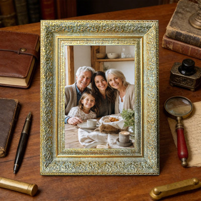 Cadre photo élégant 8 pièces x 10 po or antique 1PC pour les cadeaux de la fête des Mères