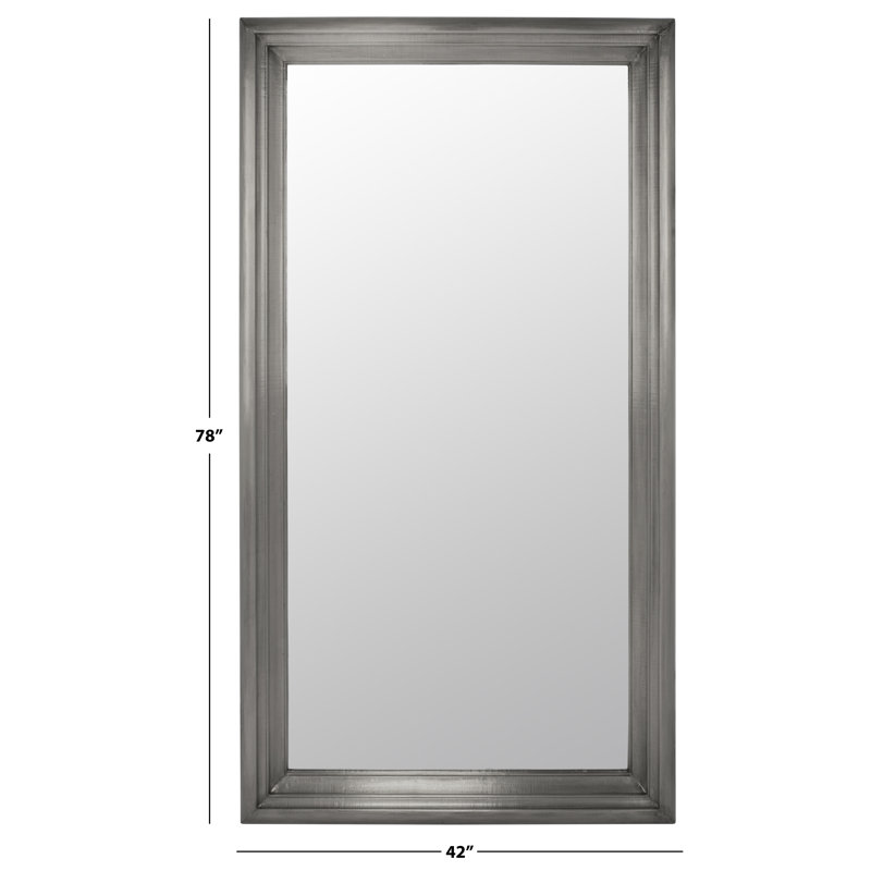 Antke Engineered Wood Mirror, 78" x 42", Silver