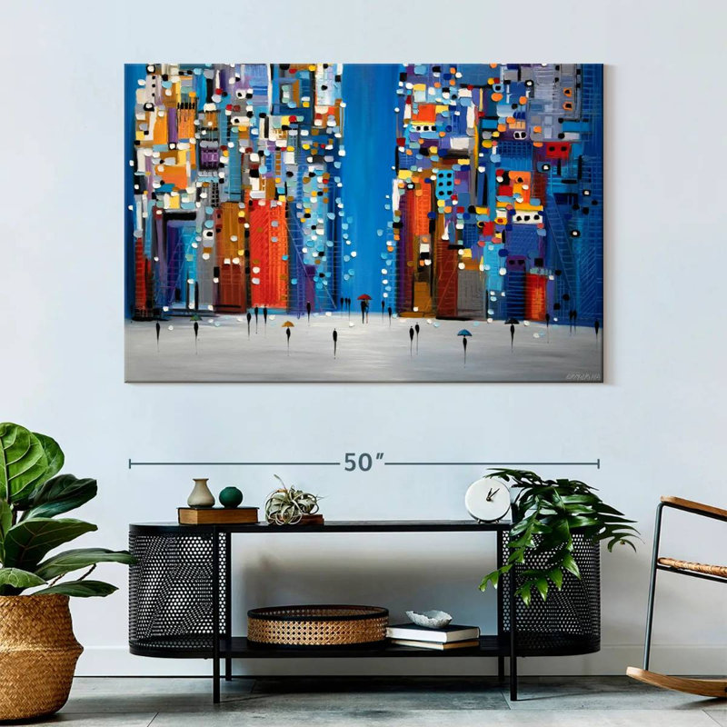 Avery Night Square, 34" H x 51" W