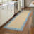 Floral Bordered Machine Washable Rug with Non-Slip Backing Non-Shedding Foldable Soft Low Pile Indoor Carpet-1191466452