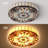 20" 4 - Lights Vintage Tiffany Stained Glass Flush Mount Dimmable