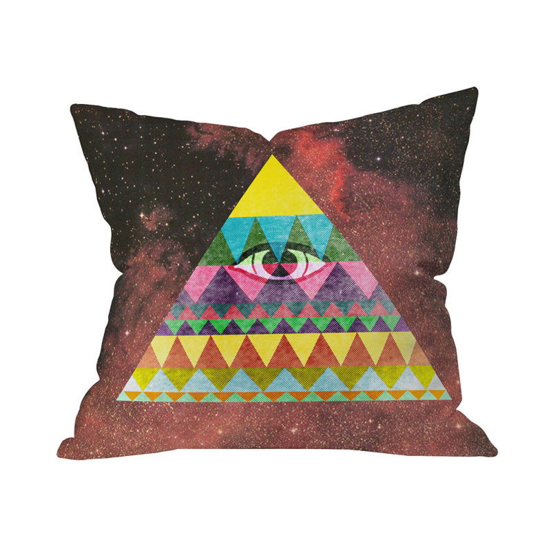 Coussin décoratif extérieur en pyramide nick nelson, 26 po x 26 po