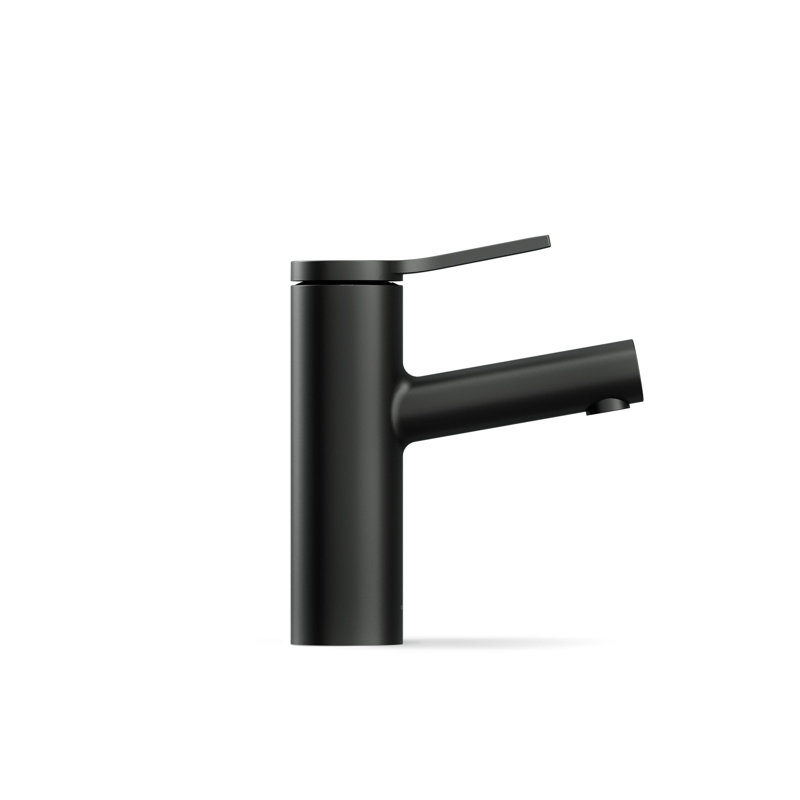 Robinet de lavabo pour salle de bain à poignée simple Elate, 0,5 gal / min, Noir mat