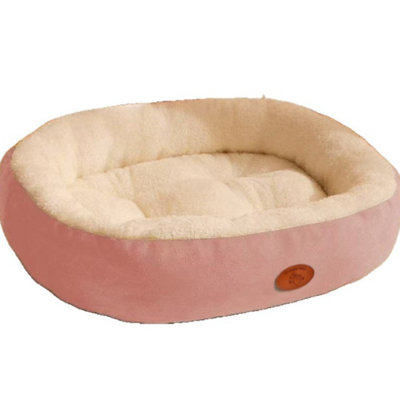 Lit pour animal de compagnie de forme ovale toutes saisons, frais en été et chaud en hiver, confortable pour les chiens de taille moyenne et grande, doux et durable, convenant aussi bien aux chats qu'aux chiens.