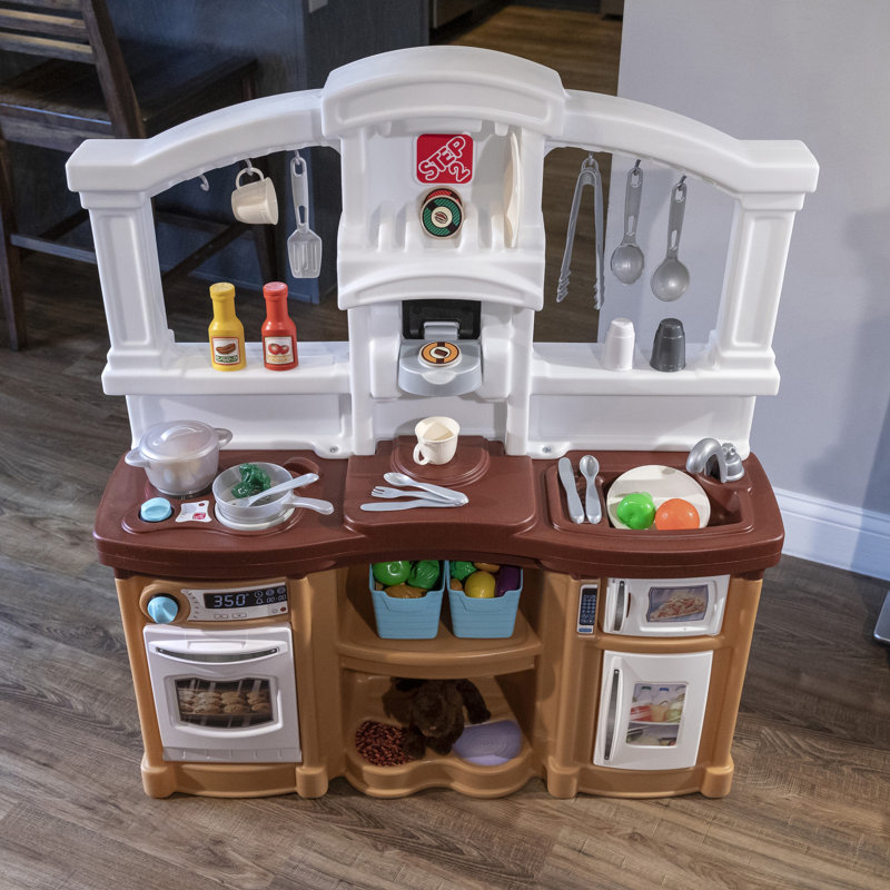 Step2 Fun with Friends Tan Plastic Play Kitchen Set