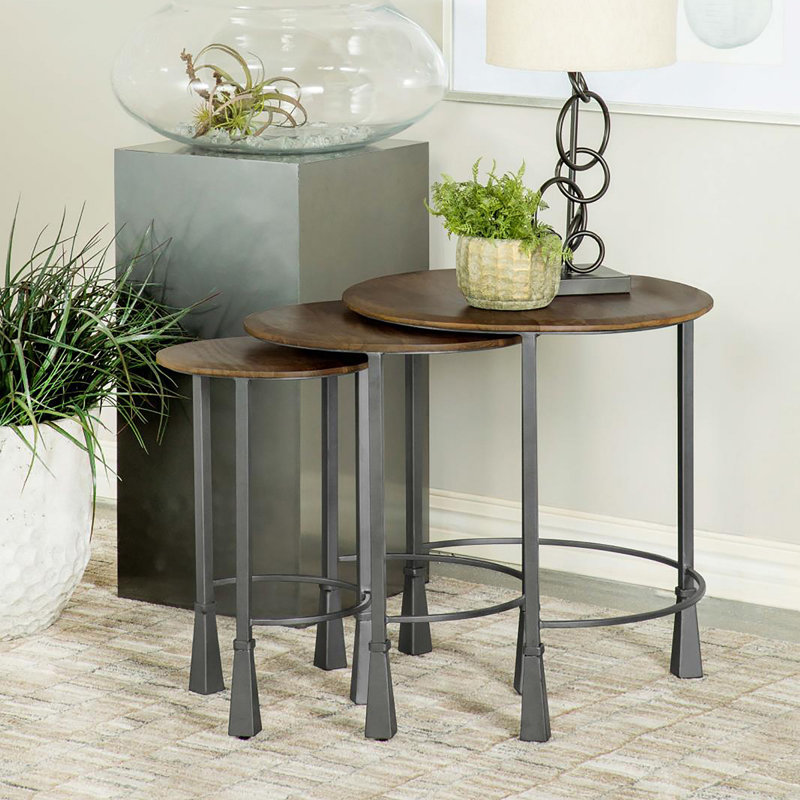 Ensemble de 3 tables gigognes