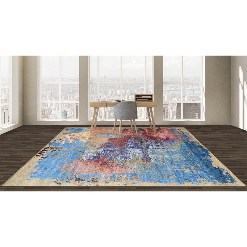 WINDBC032BEMU Hand Knotted Area Rug in Beige, Rectangle 12' x 15'