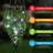 Exhart Solar Tear Shaped Glass and Metal Hanging Lantern with 15 Cool White LED Fairy Firefly String Lights, 7 x 24"-1250397616
