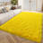 5x7 ft Shag Area Rugs for Living Room, Soft Fluffy Rugs for Bedroom, Nursery, Kids Room Home Decor, Bright Yellow-523987344