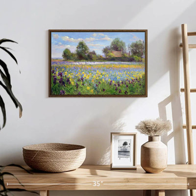 Farmstead And Iris Field