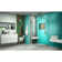 Unidoor Plus 53.5" W x 30.375" D x 72" H Frameless Pivot Rectangle Shower Enclosure with Fixed Panel