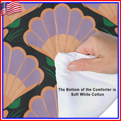 Shell Pattern Motif Comforter
