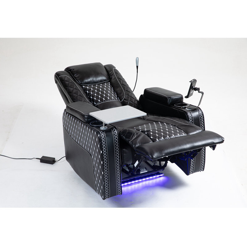 Power Zero Gravity Recliner with Multifunctional Features, Black