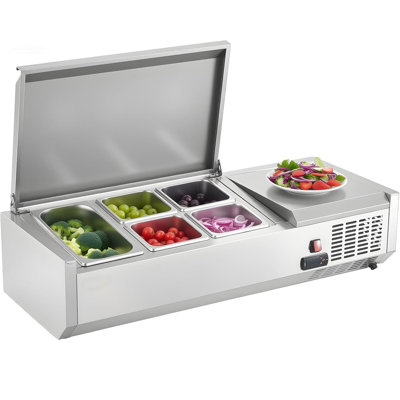 Station de préparation de condiments réfrigérés 40 "