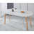 Blanc mat / bois sélectionné