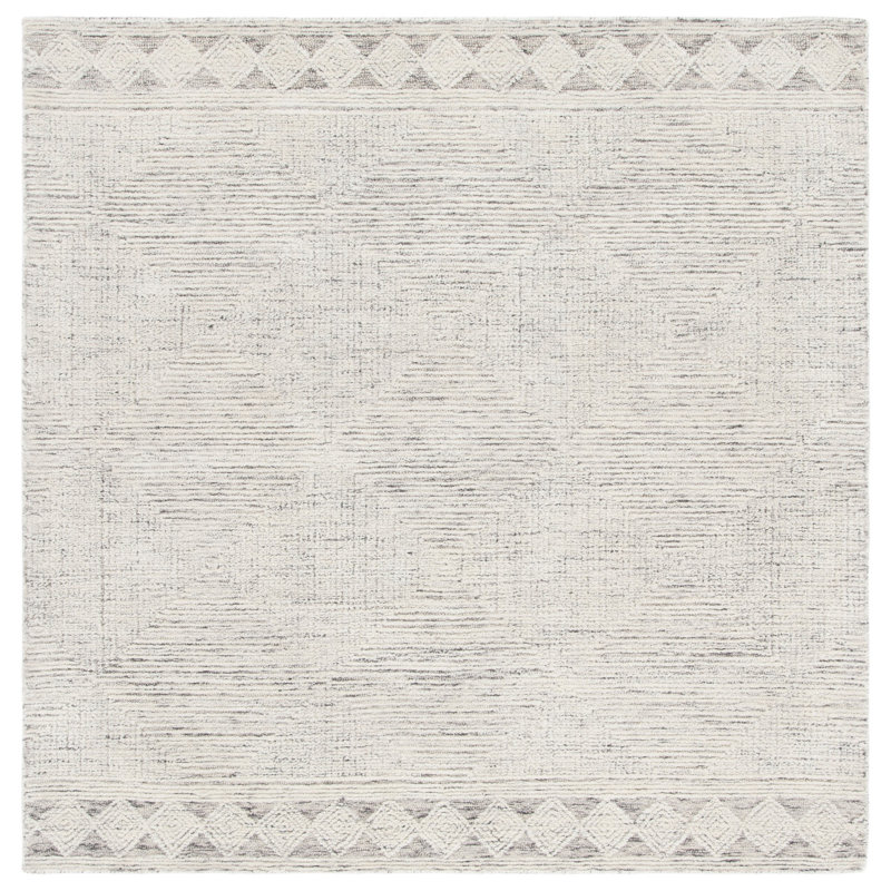 Dibble Hand Tufted Wool Rug, Square 8'