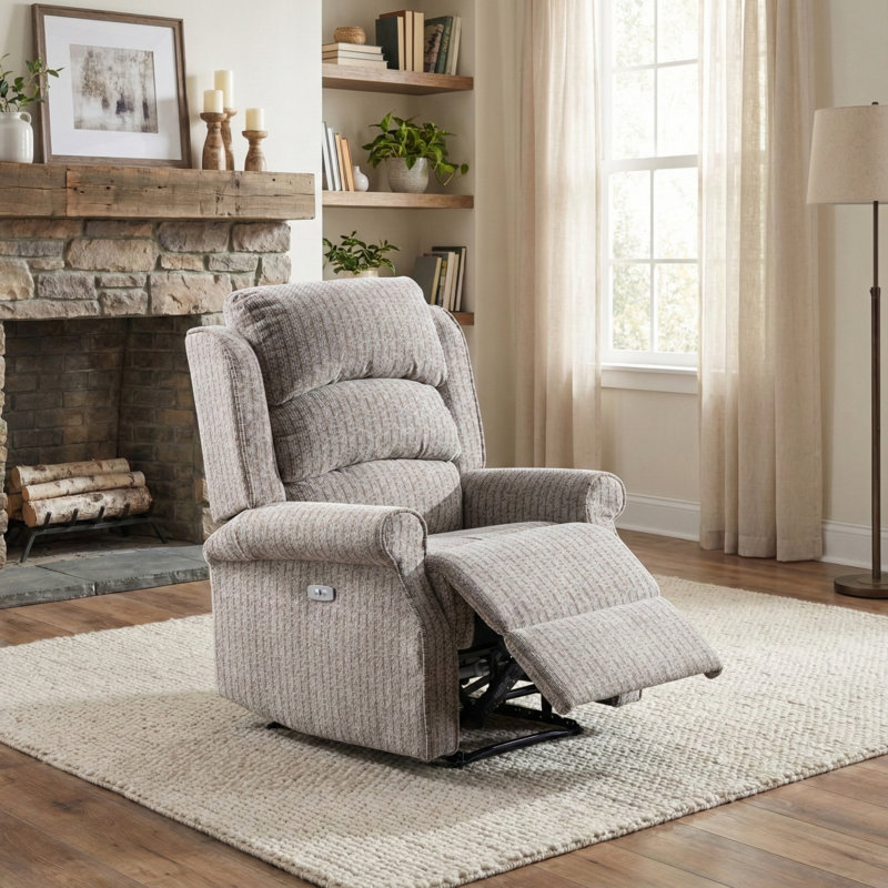 Lainey 79cm Wide Standard Recliner, Natural