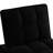 Modern Black Velvet Bed With Adjustable , Storage Pockets, And Comfortable Seating 4 In 1 Bed, Upholstery, Home Decor Piece-2044896418