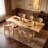 Free-form Solid Wood Dining Table