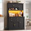 Armoire de rangement avec garde-manger et lumières DEL