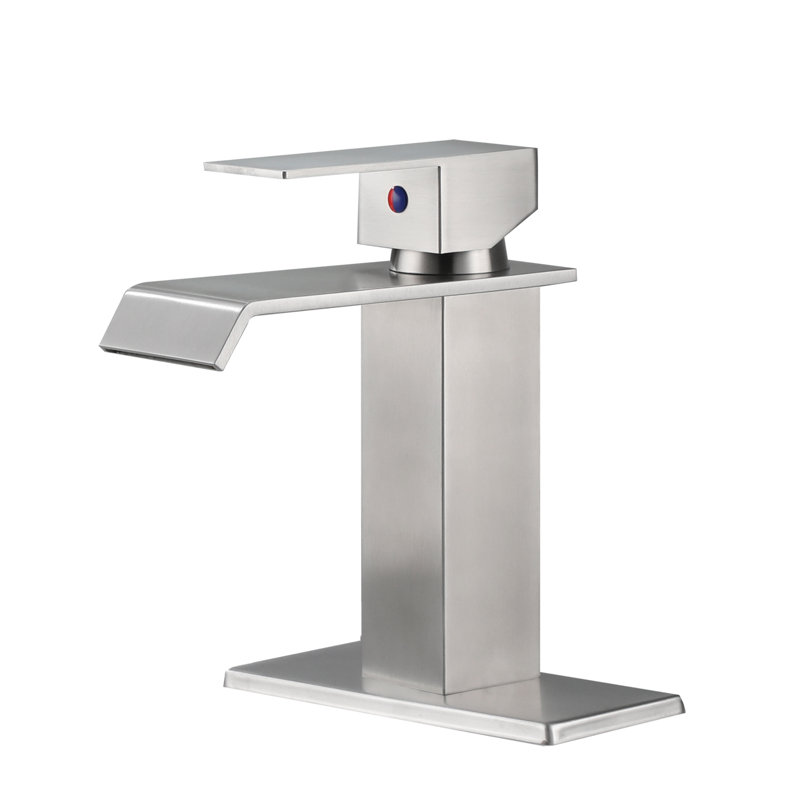 Robinet de lavabo vasque, Nickel brossé