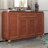 Walnut Aluminium alloy Shoe Storage-2084389214