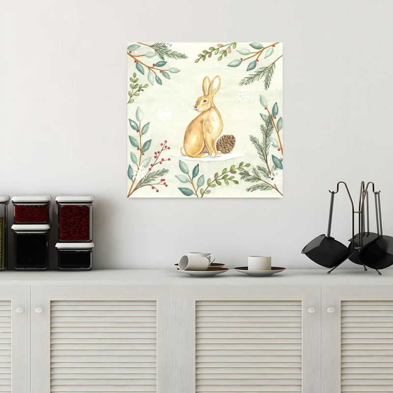 Art contemporain de lapin, H 18 po x l 18 po