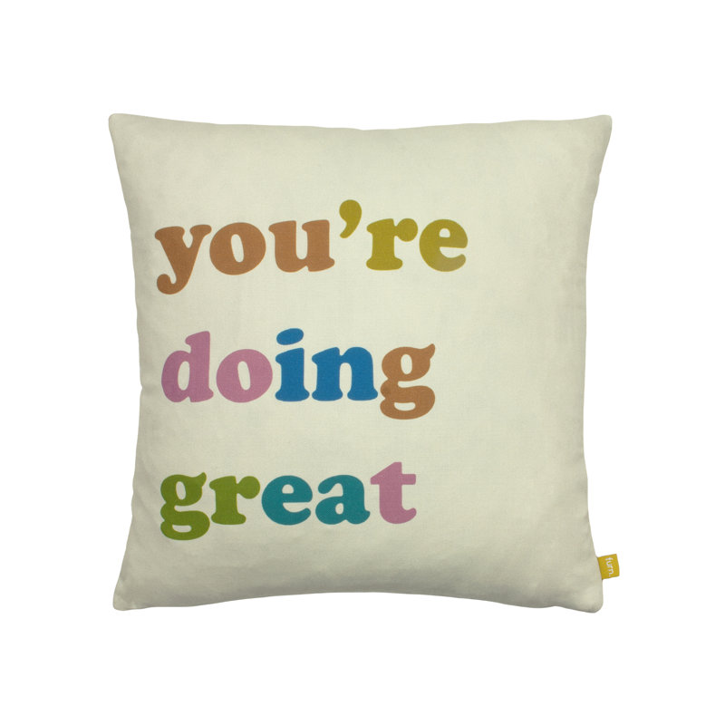 Doing Great Dawn Multicolour Square Scatter Cushion