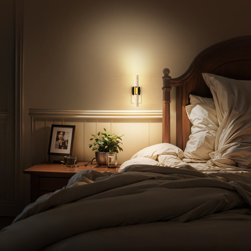 Veilleuse à bulles 3000K noir et laiton blanc chaud
