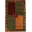 Chelsea Wool Geometric Area Rug in Green/Brown/Red-1246074050