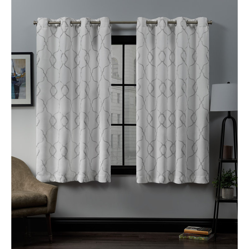 Belew Room Darkening Curtain Panel Pair, Winter, 52" W x 84" L