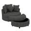 Fauteuil demi-tonneau pivotant à 360 ° avec repose-pieds de rangement et 4 coussins, fauteuil de loisirs pivotant rond surdimensionné moderne-1429742912