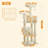 61.8" Cat Tree Tower with Perch Top, Platform, Cat Condo and Sisal Scratching Post-2136514591
