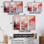 Encre liquide rose abstraite Galaxies III - Art mural abstrait à encre liquide-1993242090-1993242084