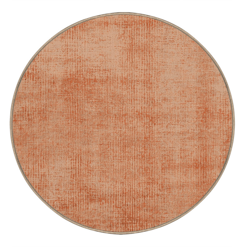 Tapis abstrait lavable à la machine, Rond 7 pi