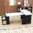 Kitchen Island with Drawers, Power Outlet and Storage Cabinet-601673097
